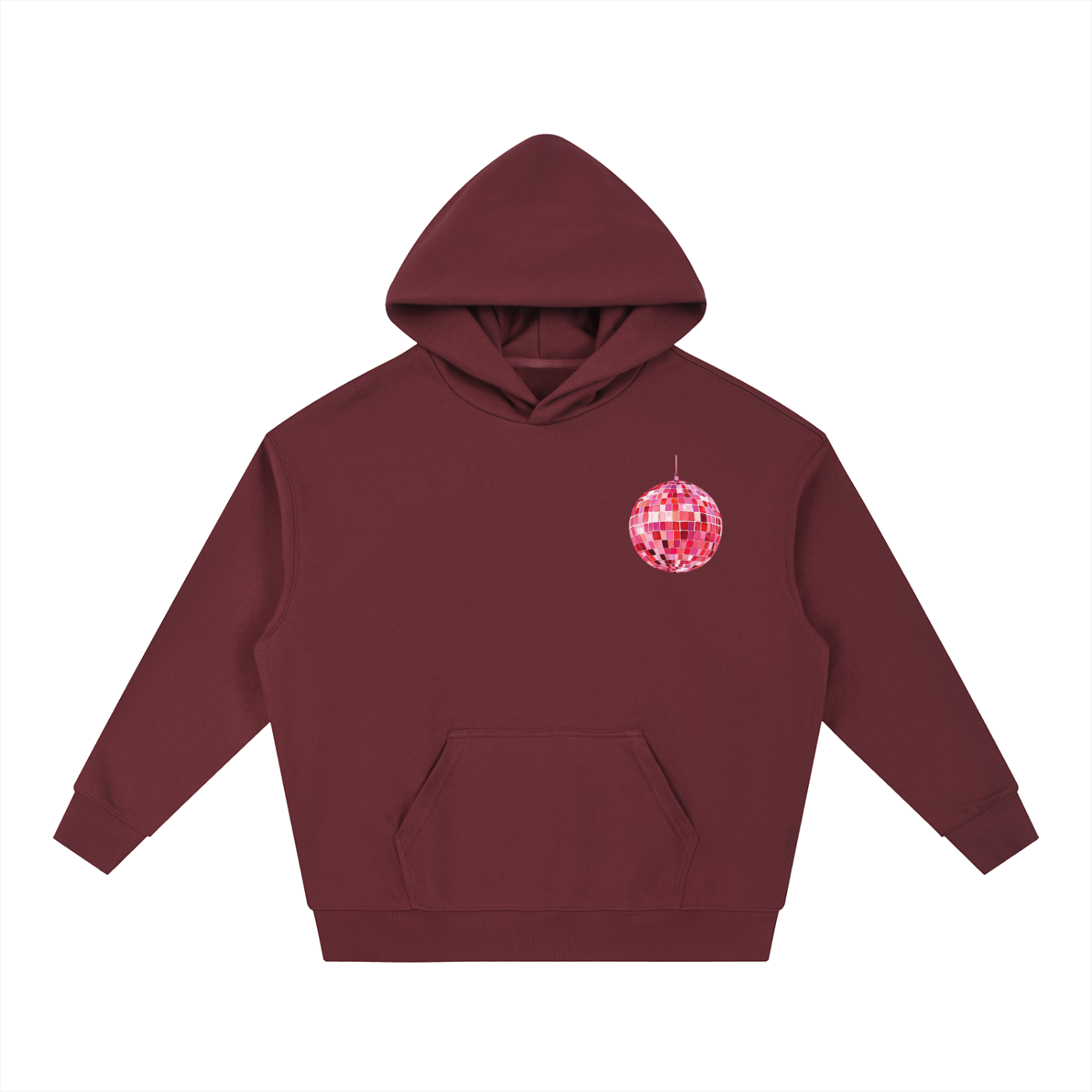 Pink Party All Night Boxy Hoodie