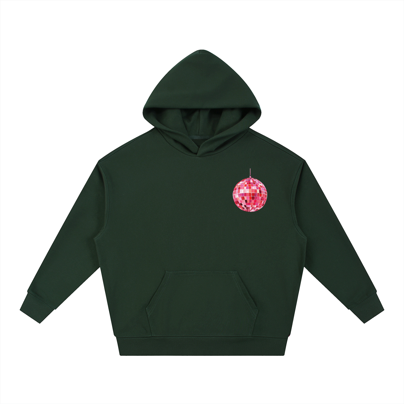 Pink Party All Night Boxy Hoodie