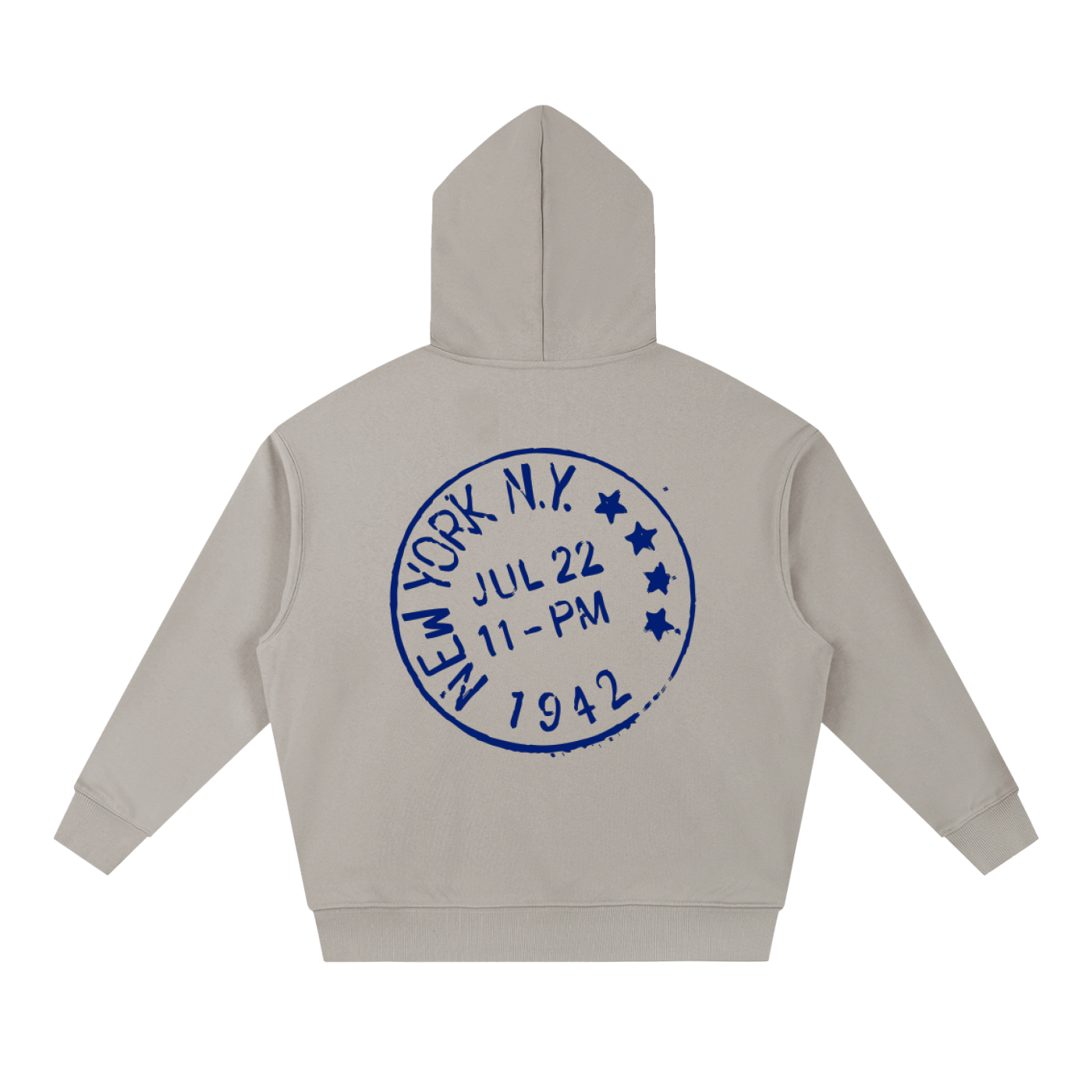 New York Stamp Boxy Hoodie