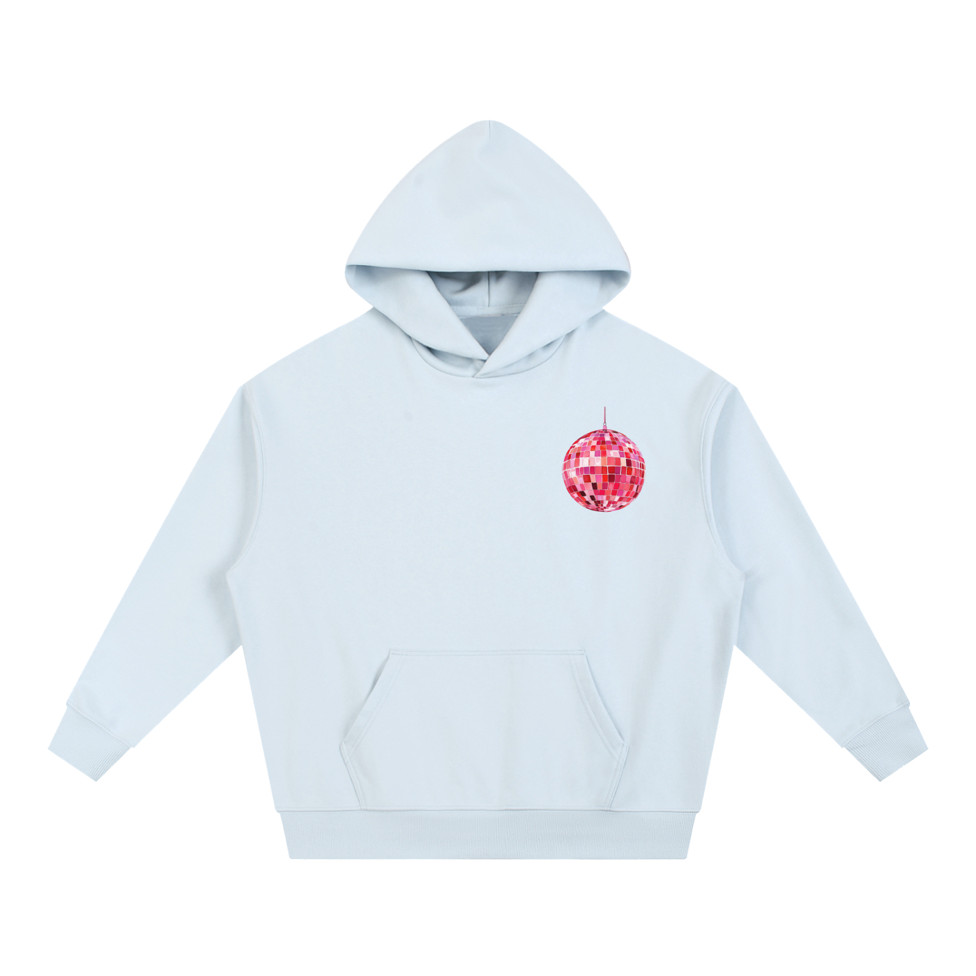 Pink Party All Night Boxy Hoodie