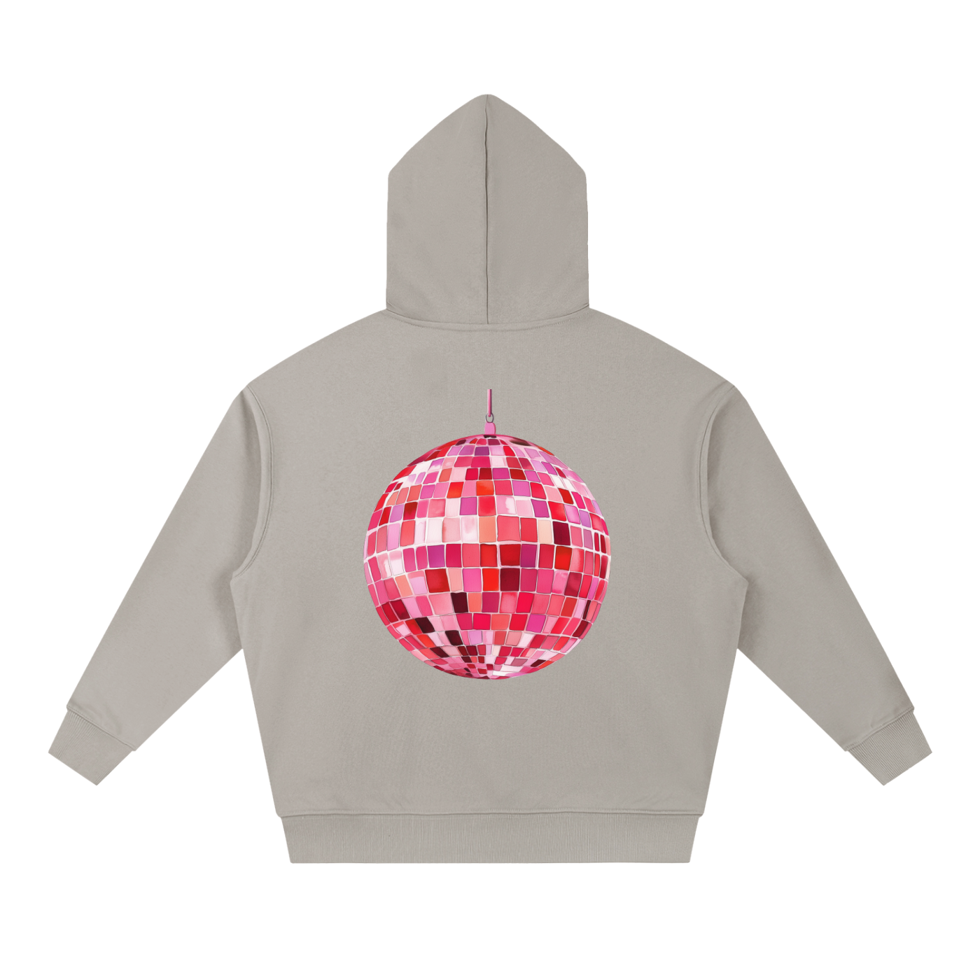 Pink Party All Night Boxy Hoodie