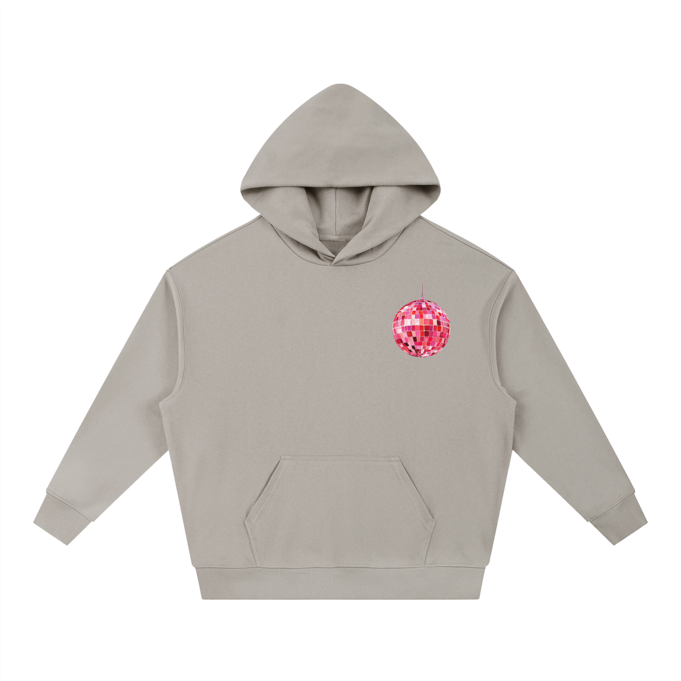 Pink Party All Night Boxy Hoodie