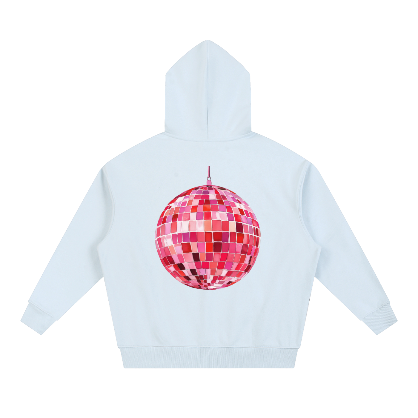 Pink Party All Night Boxy Hoodie