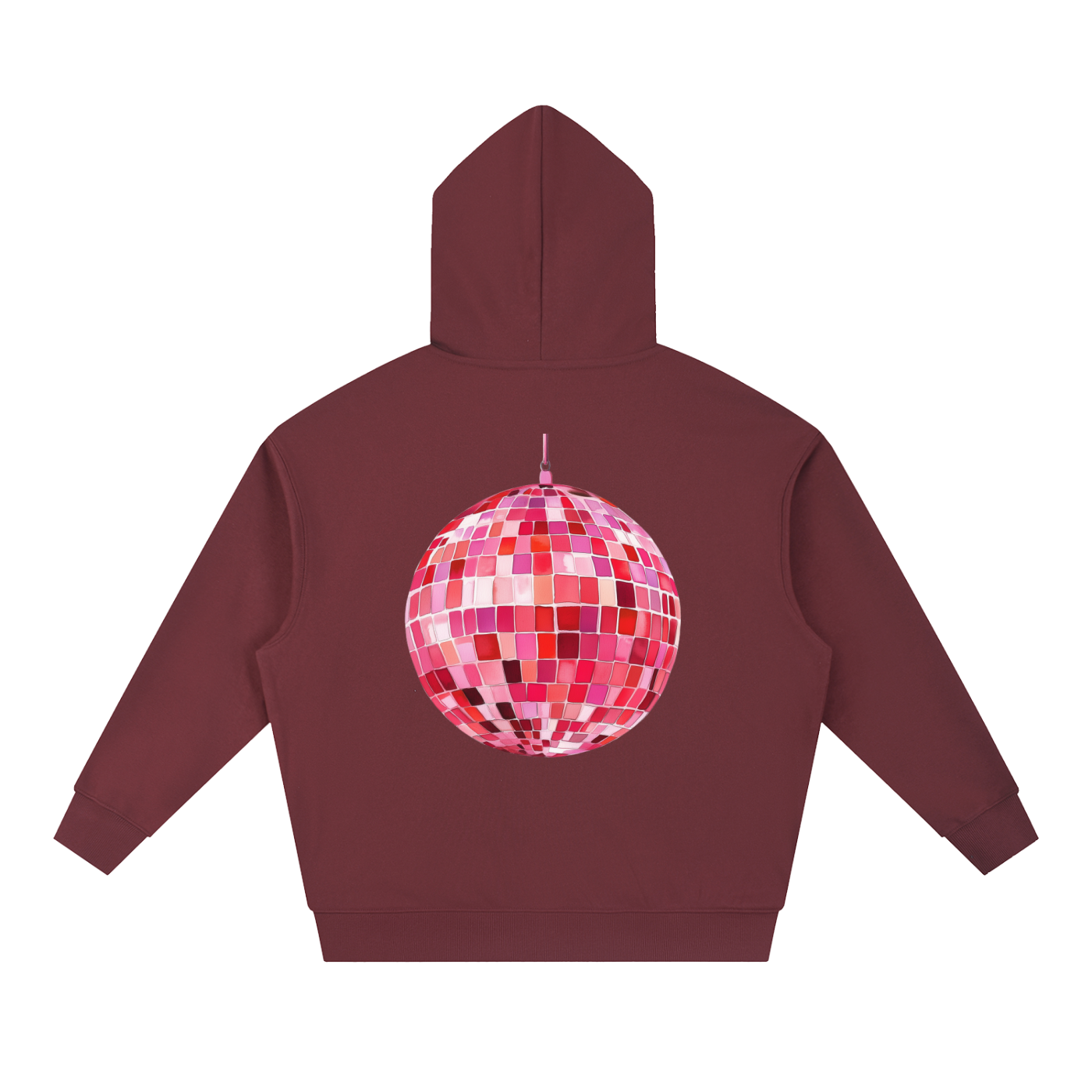 Pink Party All Night Boxy Hoodie
