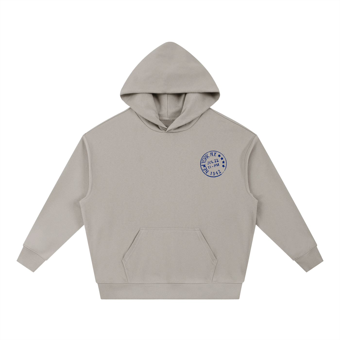 New York Stamp Boxy Hoodie