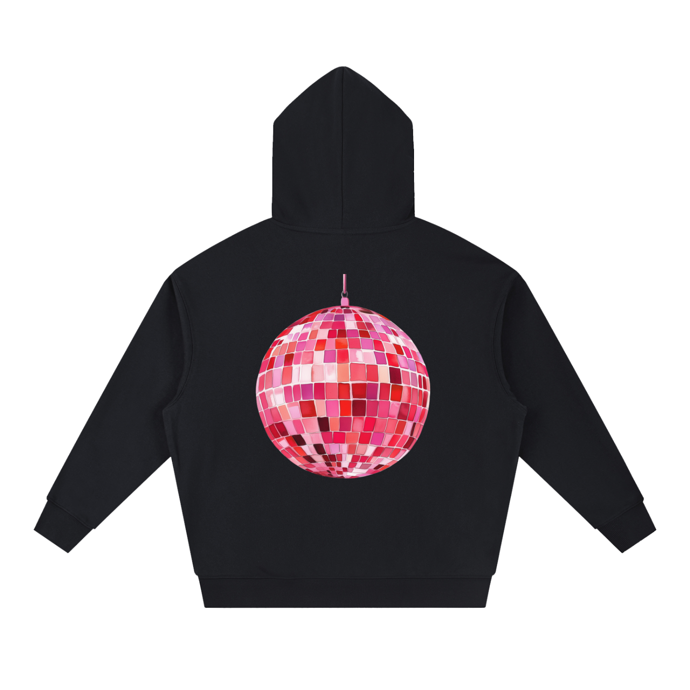 Pink Party All Night Boxy Hoodie